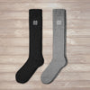 Charcoal Knee High (2 pairs)