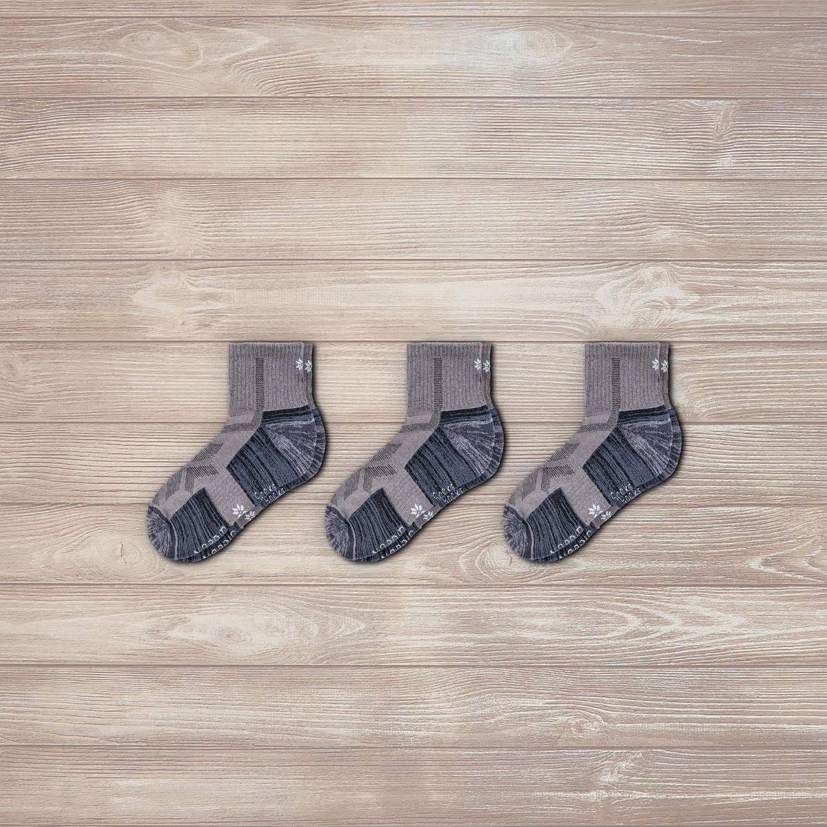 Hiking - Grey Low-Cut (3 pairs)